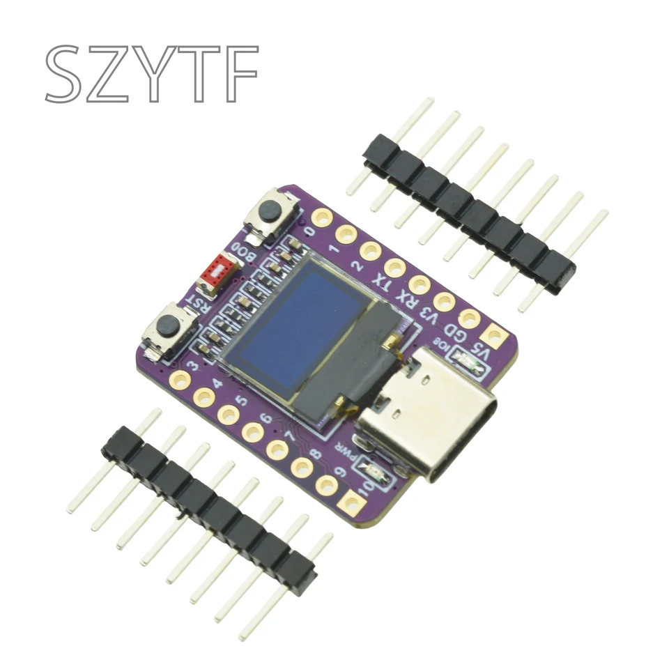 ESP32-C3 OLED Development Board With 0.42 Inch OLED Module Ceramic Antenna Wifi Bluetooth ESP32 Supermini Development Board