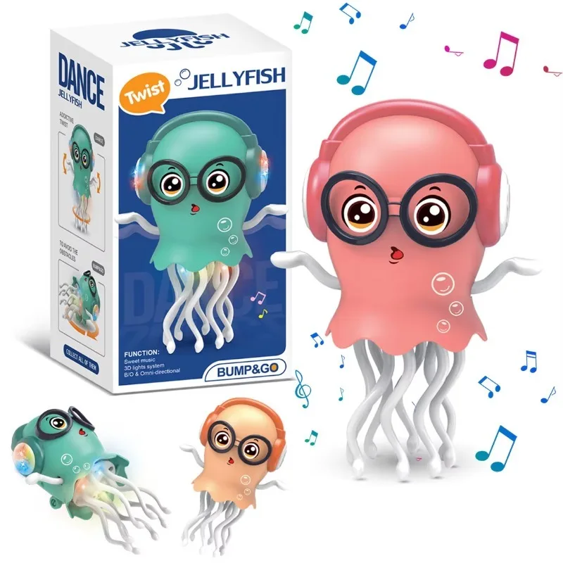 "Brinquedo de água-viva dançante para crianças quentes com prevenção automática, luzes LED e música - brinquedos para presente mais vendidos para crianças