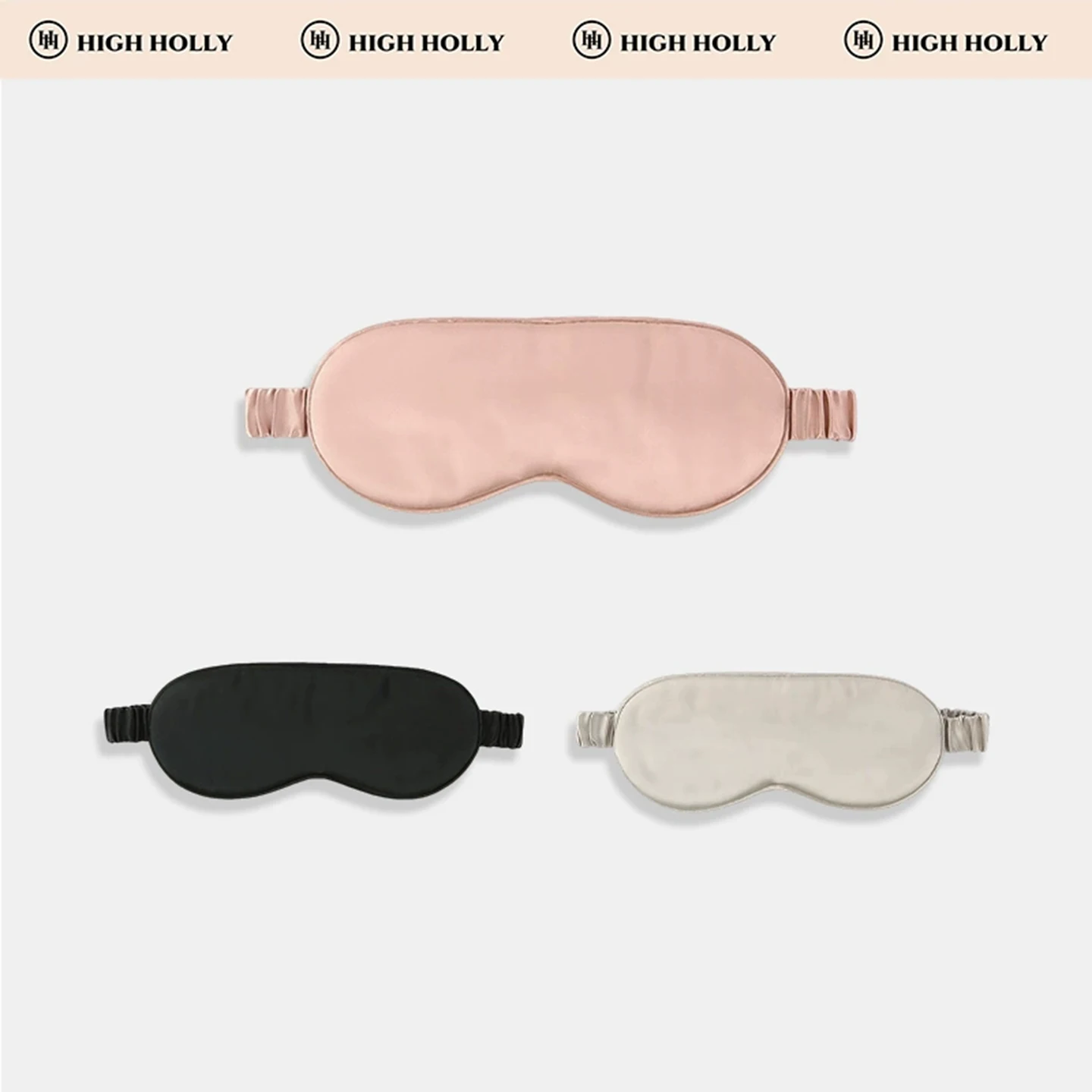 

Highholly Silk Sp Mask Double-Sided Beau Sp Eye Cover Bloing Light Ultra Model 00% Pure Silk Eye ade for Better ...