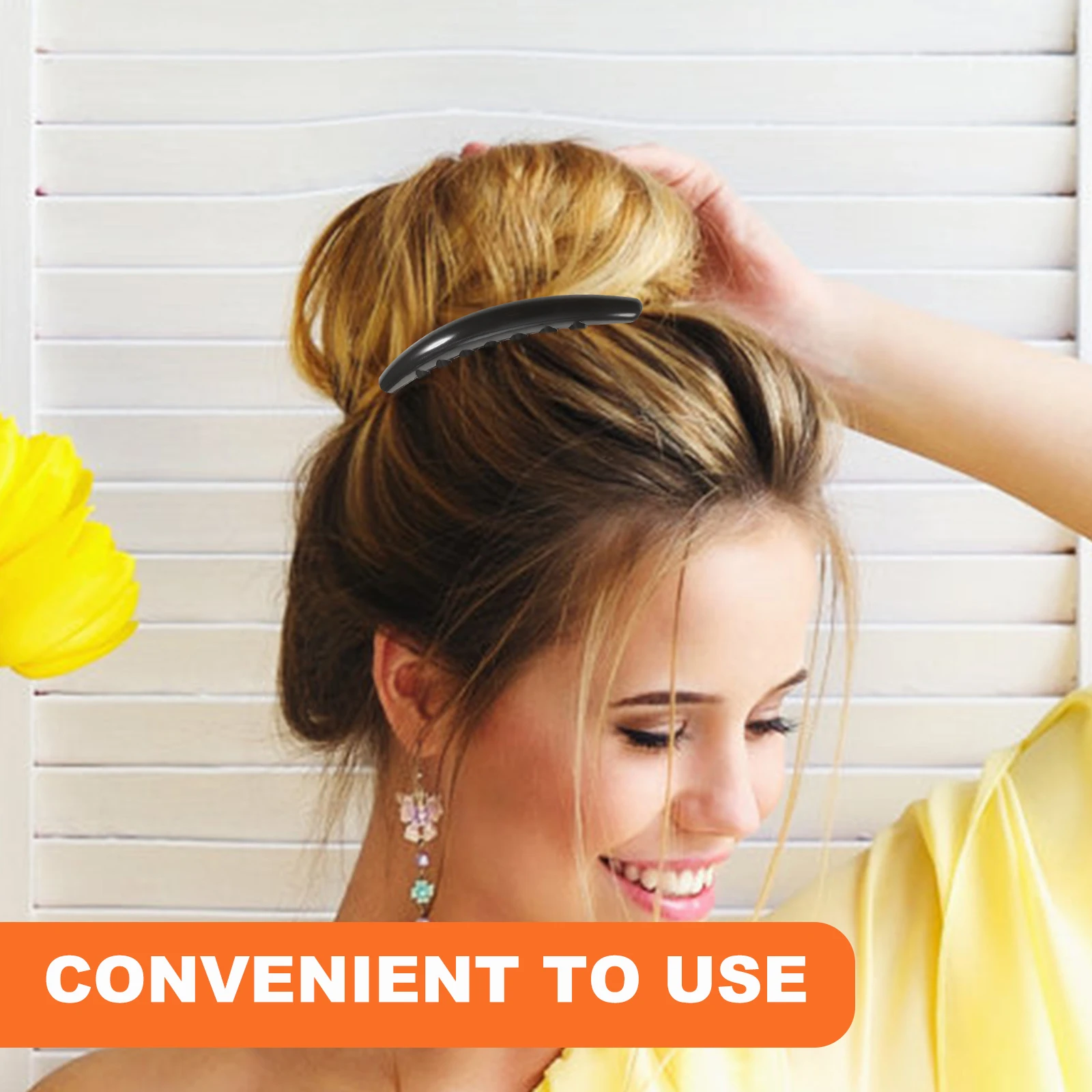 

10pcs Long Tooth Bun Comb Acrylic Side Comb 7-Teethed Insert For Women Hair Styling Tool Portable Elegant Accessory