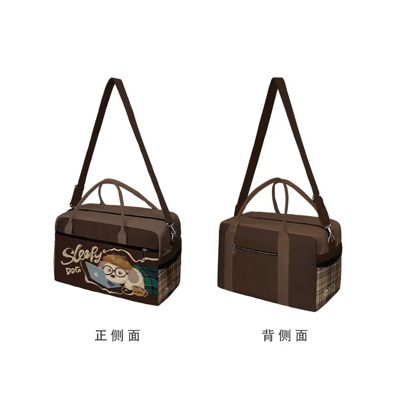 High-value short-distance travel bag, cute and lightweight, portable fitness, large-capacity trolley case, luggage bag for women