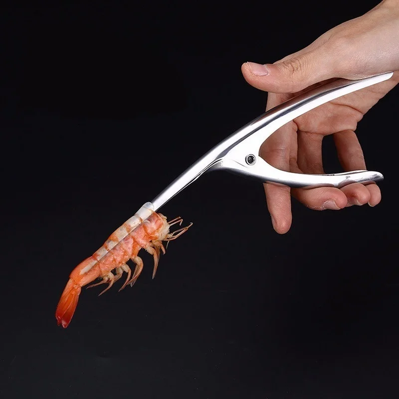 Stainless Steel Shrimp Peeler Prawn Deveiner Multifunctional Seafood Tool for Shrimp Lobster Peeling Cleaning Kitchen Gadget