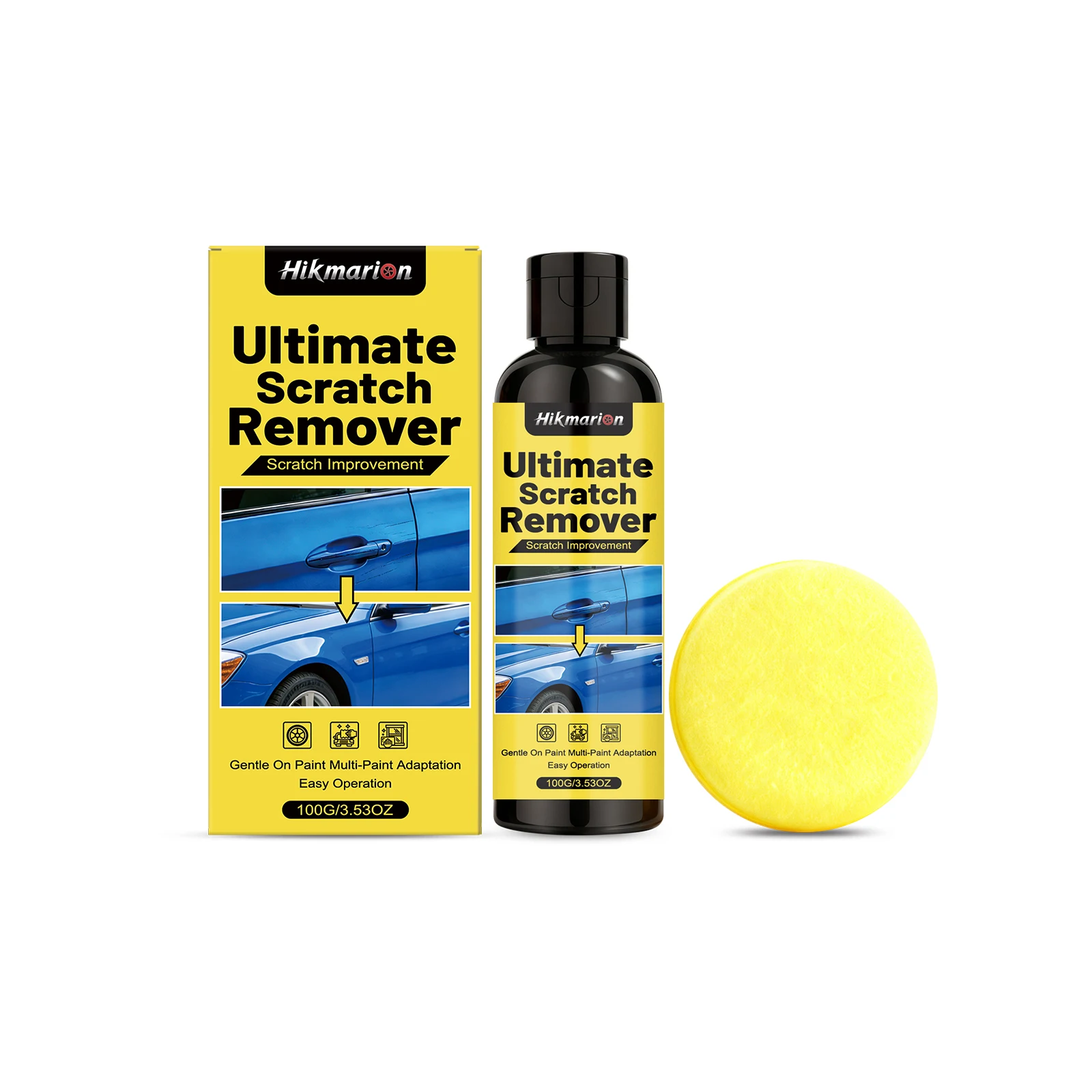 Car Scratch Care Kit - Polishing, Refinishing, and Brightening for Daily Body Paint Maintenance