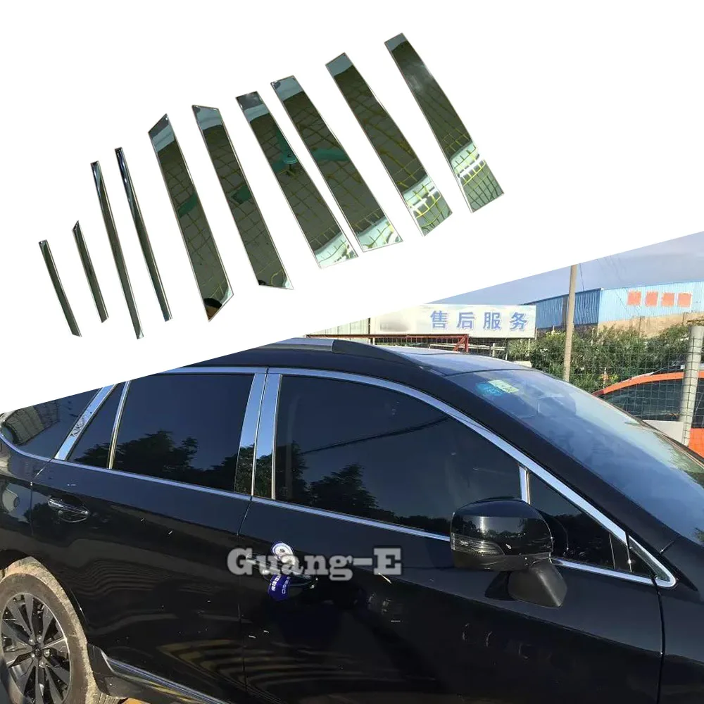 

Накладки на стойки и центральную полосу окон из нержавеющей стали, 10 шт., для Subaru Outback 2015-2020