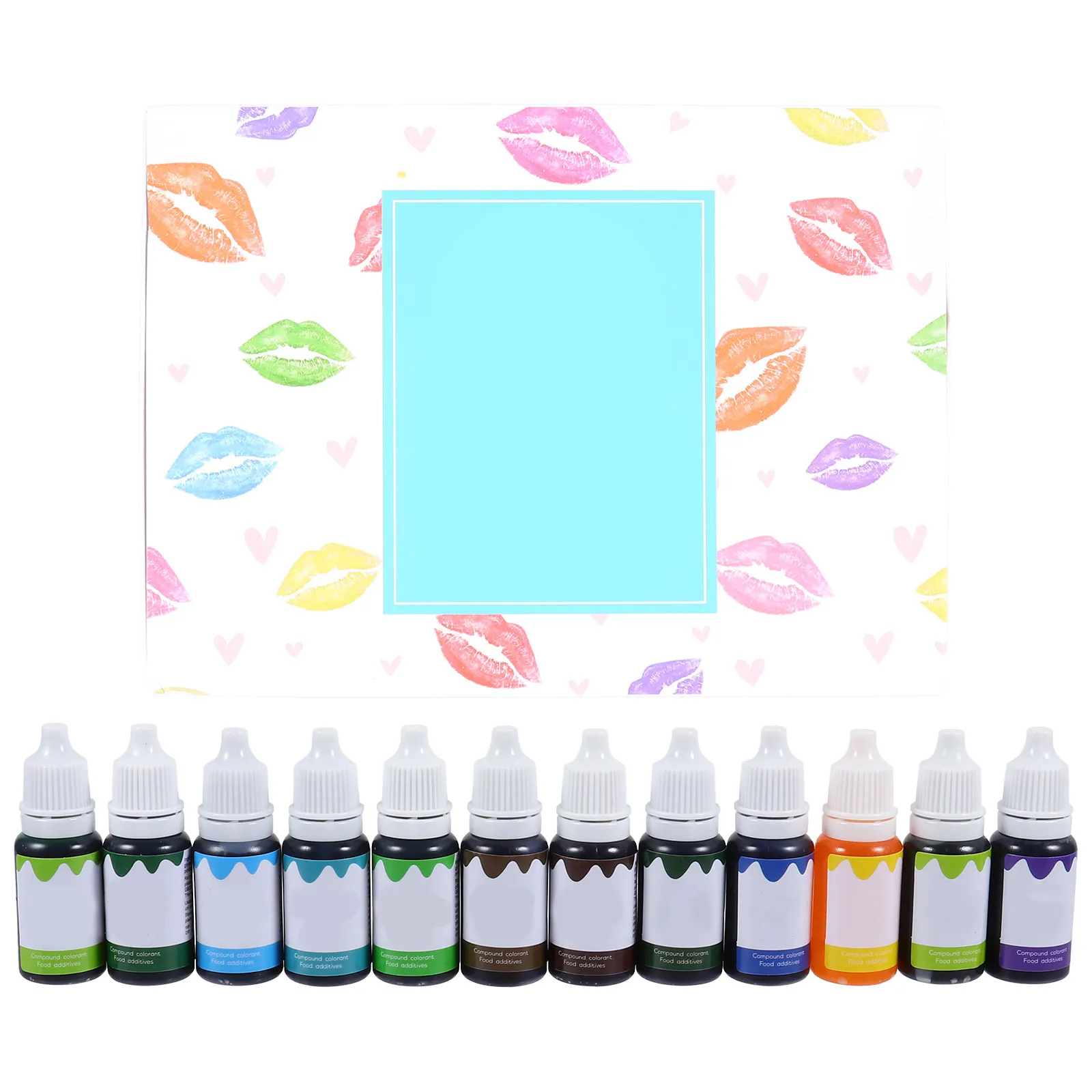 12pcs 립글로스용 식물 색소 세트 Diy 천연 액체 착색제 염료 립밤 색소 립스틱 착색제