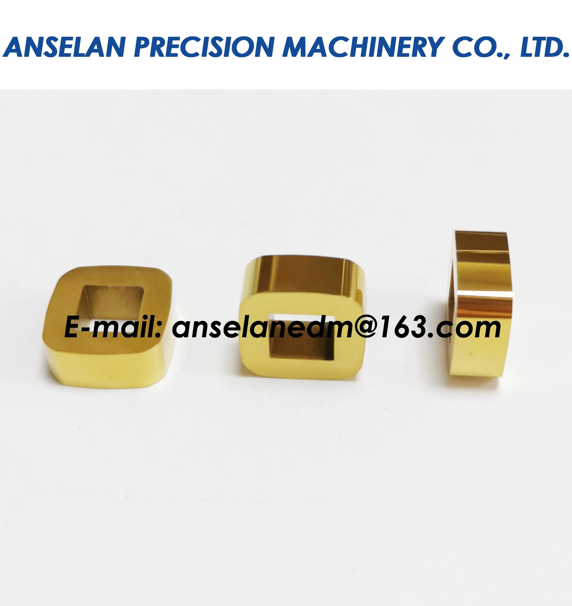 C001 Power Feed Contact (Titanium Coated) 100432997 12x12x5mm for Robofil 100,200,400,CUT20,CUT30. 135021883, 135021833