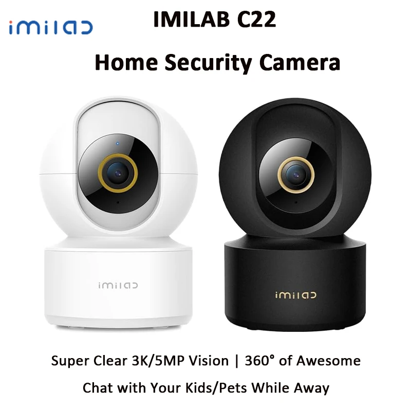 

Imilab C22 3k security indoor camera 360 ° view home camera color night vision for baby pet monitor WiFi 6 inside camera