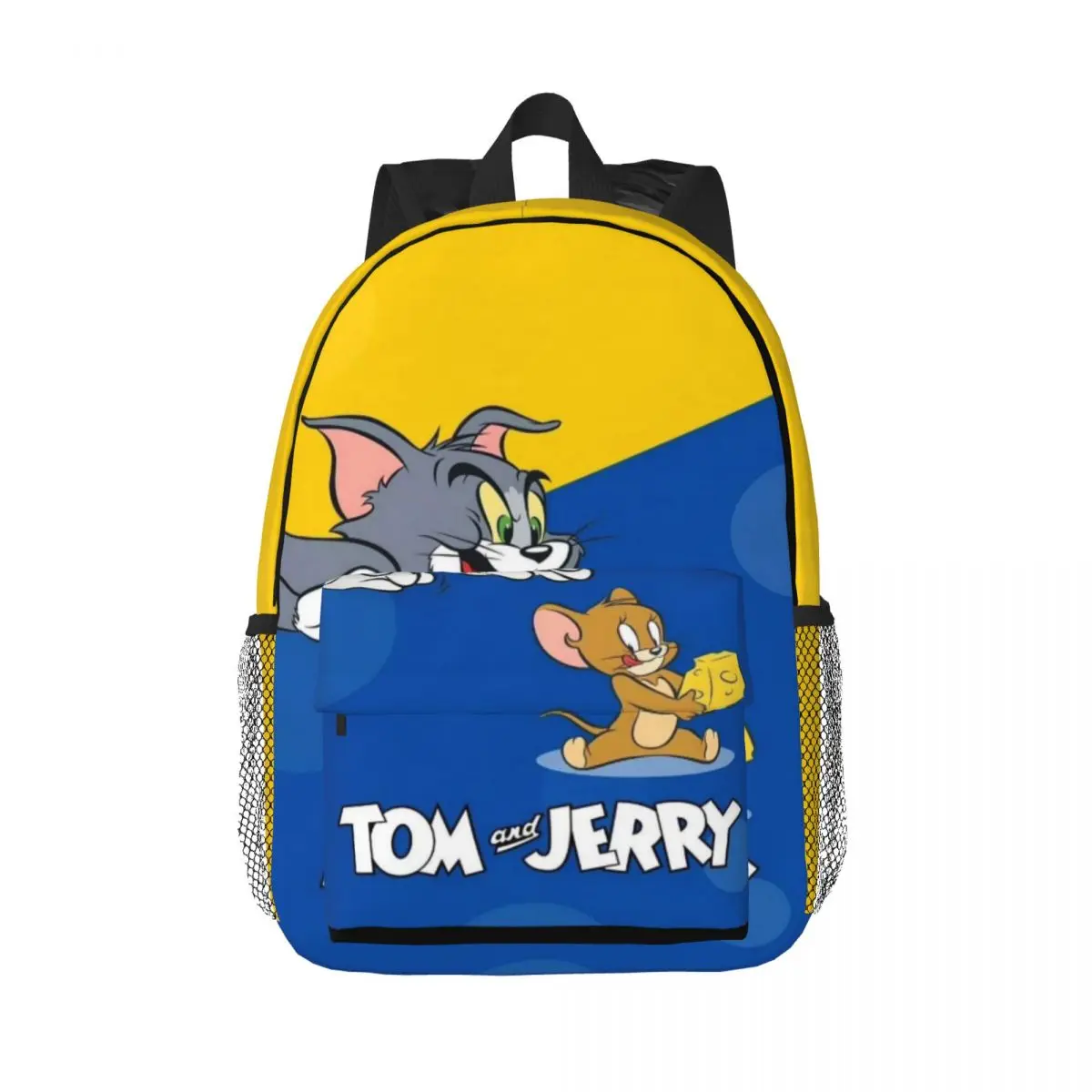 Tom And Jerry Lightweight 15-Inch Backpack - Versatile and Stylish Bag for School, Travel, and Daily Use