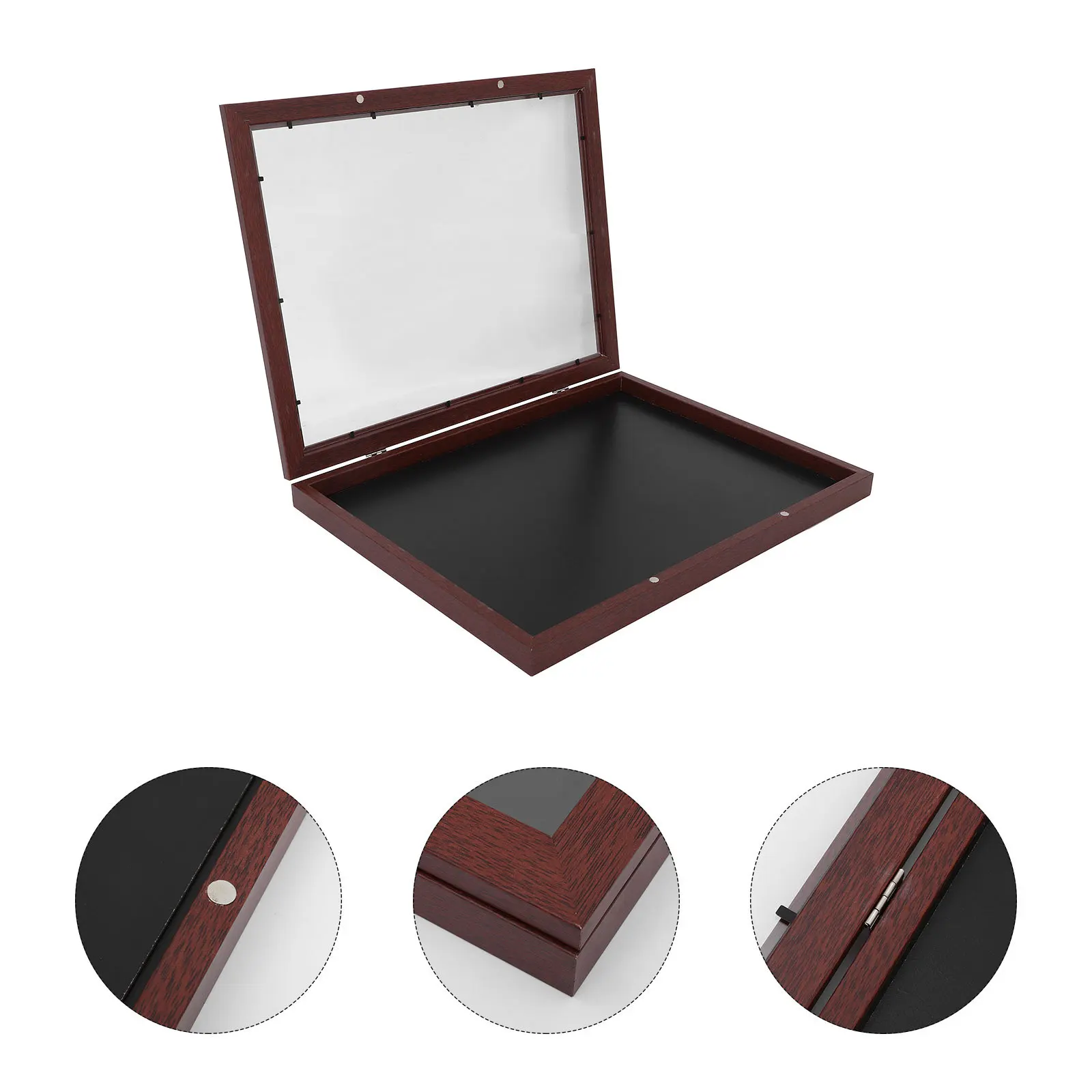 

Football Shirt Shadow Box Wooden Frame For Sports Memorabilia Display Graduation Jacket Uniform Case Wall Mountable Home Decor