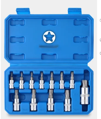 12 Piece Socket Wrench Set in Chrome Vanadium Steel Designed for 1/4 3/8 1/2 Drive Ratchets