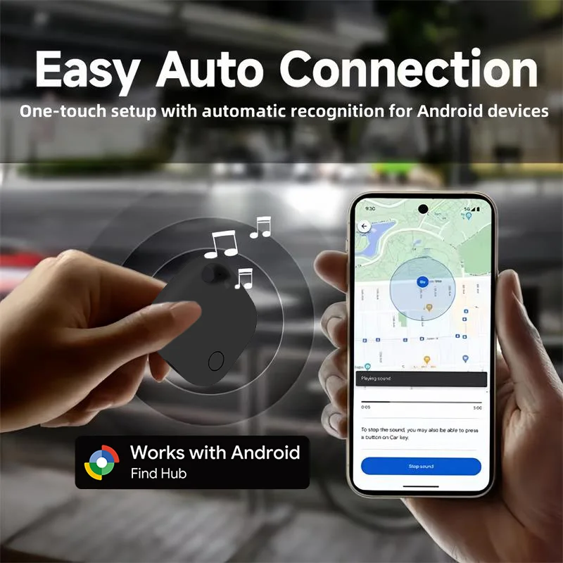 RSH GPS-Tracker, Android-Tag für XIAOMI, Samsung Moto, funktioniert mit Google Find Kamera, Auto-Vermietung, Ortungsreichweite, Alarm-Erinnerung – Detail 4