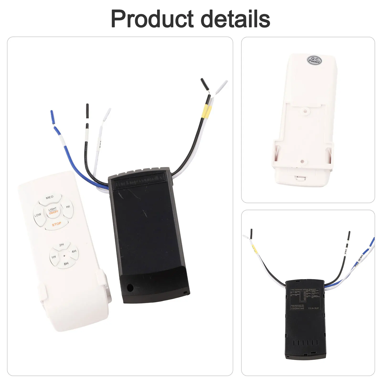 Ceiling Fan Remote Control Kit with Adjustable and Timer for Efficient Airflow Management in Various Settings Ceiling