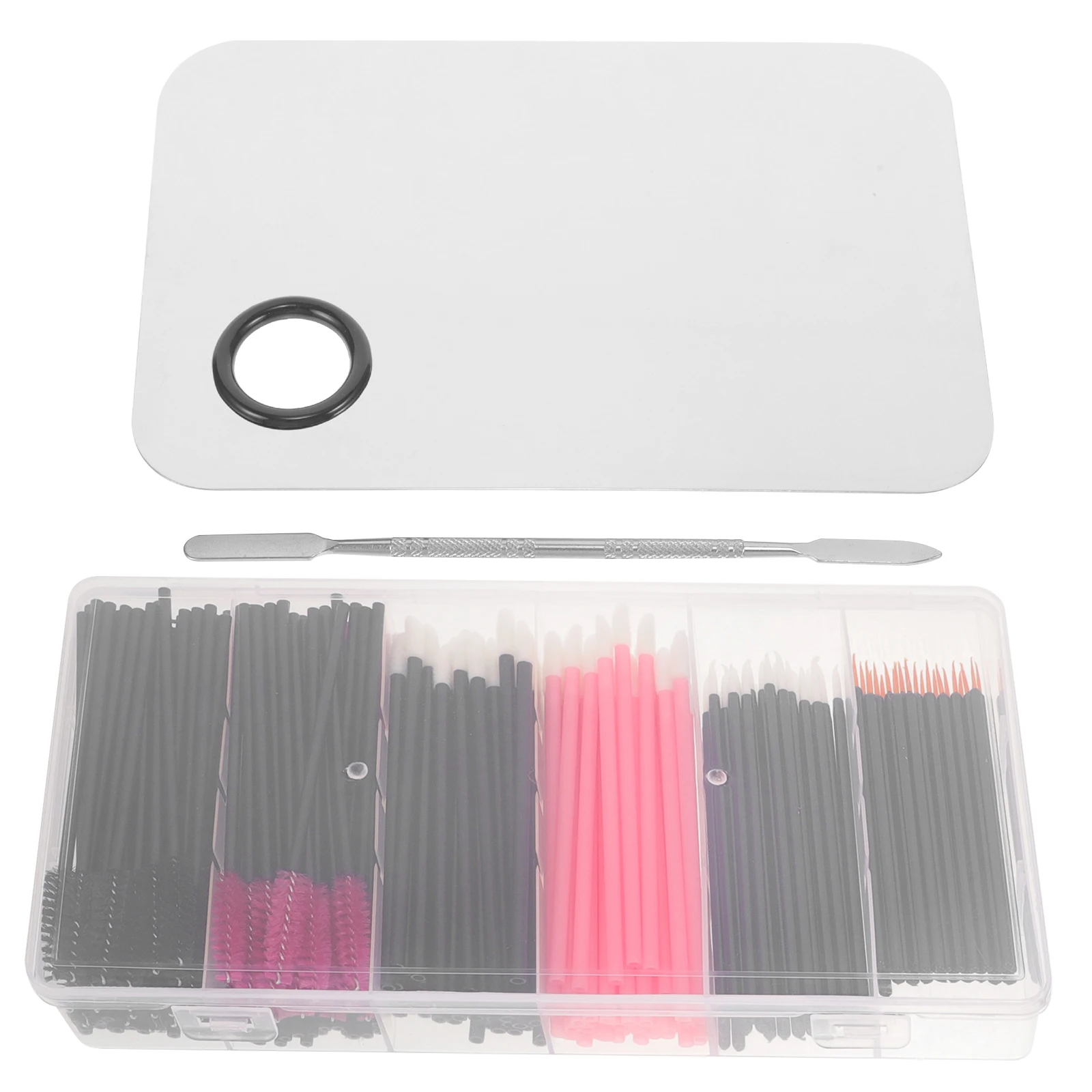 

Makeup Brush Set Eyelash Tools Compact Lightweight Professional Home Travel Reusable Applicators Eyebrow Brow Lift Lash Wands