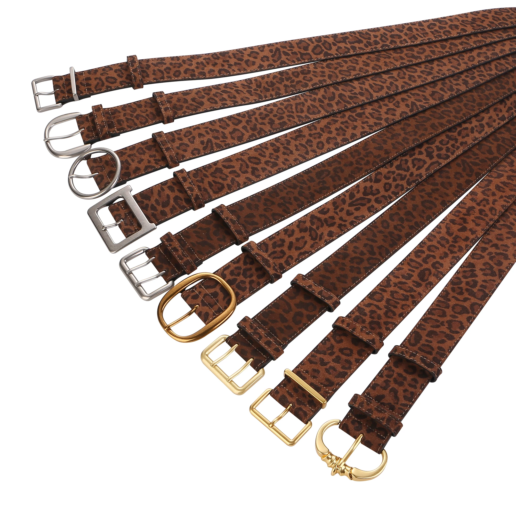 2026 new belt leopard print belts is full of wild charm with various buckle styles and strap widths suitable for jeans and more