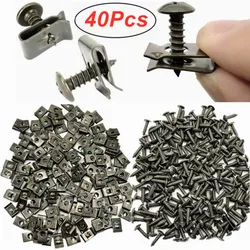 Auto Self-tapping Screw Fasteners Car Metal U-shaped Spacers Self-Tapping Screws Kit Auto Motorcycle Modification Accessories