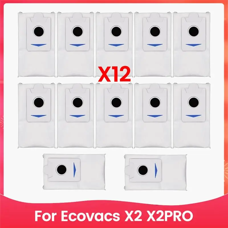 

AEE4-12 шт., аксессуары для пылесборника для Ecovacs X2 X2pro, аксессуары для пылесоса, сменный мешок для пыли