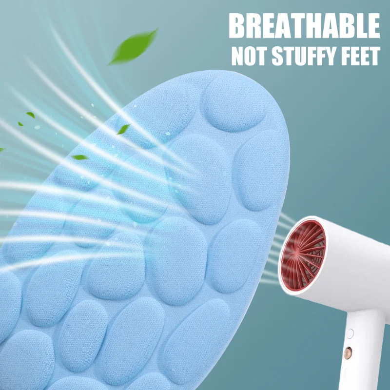 Massage Insole for Feet Plantar Fasciitis Relief Orthopedic Insoles Memory Foam Non Slip Shoe Pads Comfort Sports Shoe Sole