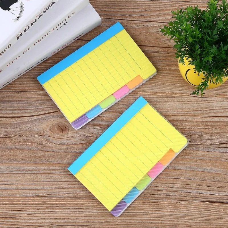 1Pc Journal Sticky Notes, Colorful Self-Stick Note Pads, Strong Adhesive Notes for Planner, Notebook and Daily Reminders