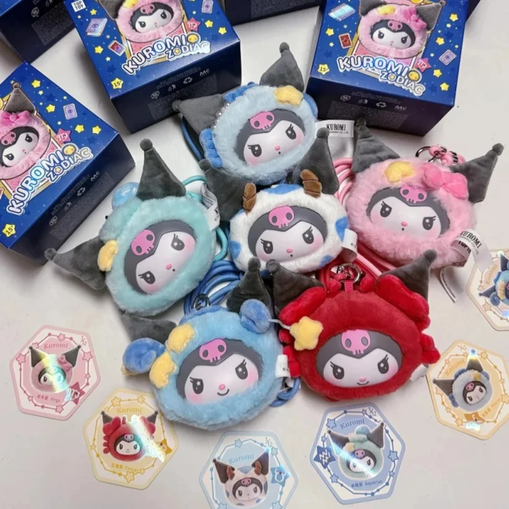 

Geunine Kuromi Toptoy 12 Zodiac Series Of Plush Vinyl Blind Boxes With Cute Pendants, Trendy Figurines And Dolls Toys Gifts
