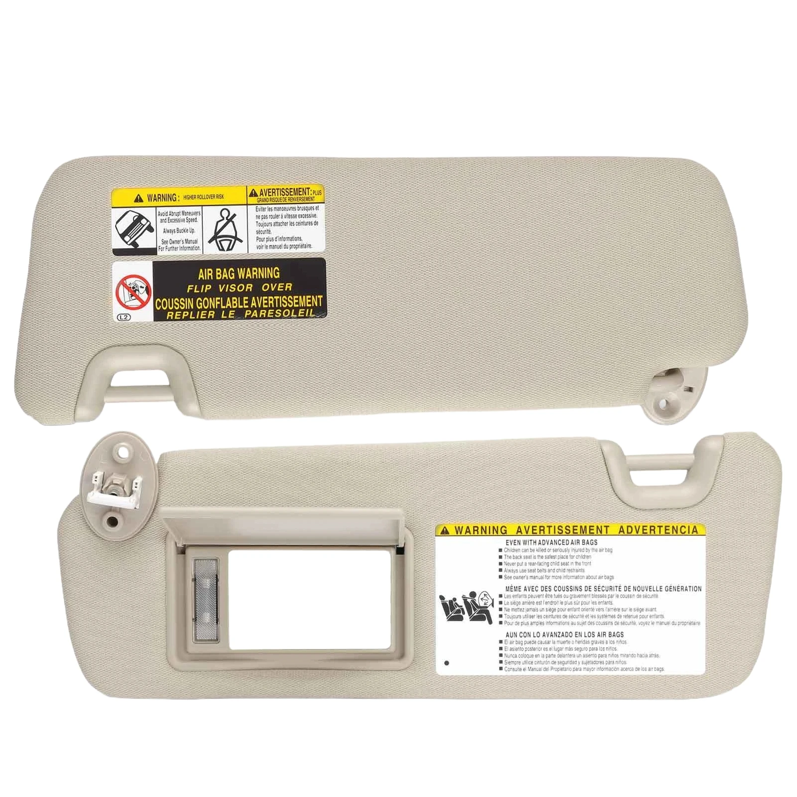 حاجب الشمس للسيارة حاجب الشمس لتويوتا هايلاندر 2014 2015 2016 2017 2018 2019 قطع غيار داخلية للوحة ظلة أمامية يسار يمين