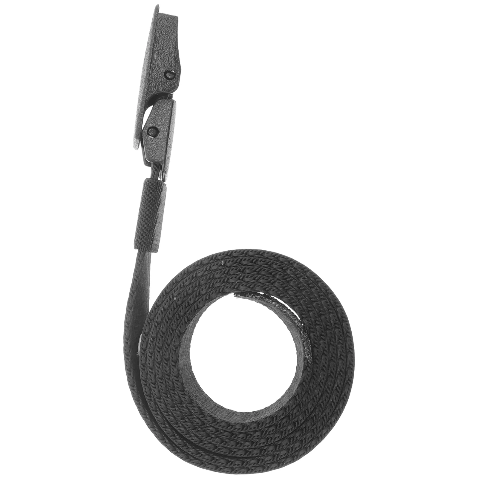 Ceinture en toile à motifs pour homme, ceinture extérieure décontractée, pont de taille en polyester, noir