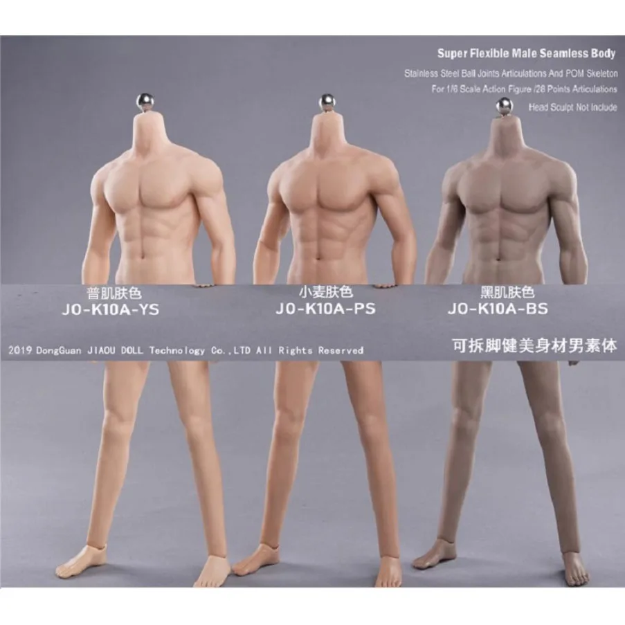 Goods in Stock Genuine JIAOU DOLL JO-K10A-BS01 1/6 Strong and Handsome Male Soldier Action Model Art Collection Toy Gifts