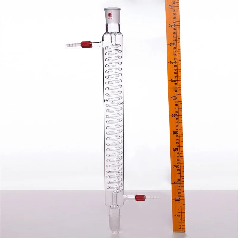 SYNTHWARE Grignard snake condenser, GRAHAM, φ 8mm / φ 10mm detachable small nozzle, Borosilicate glass, C54