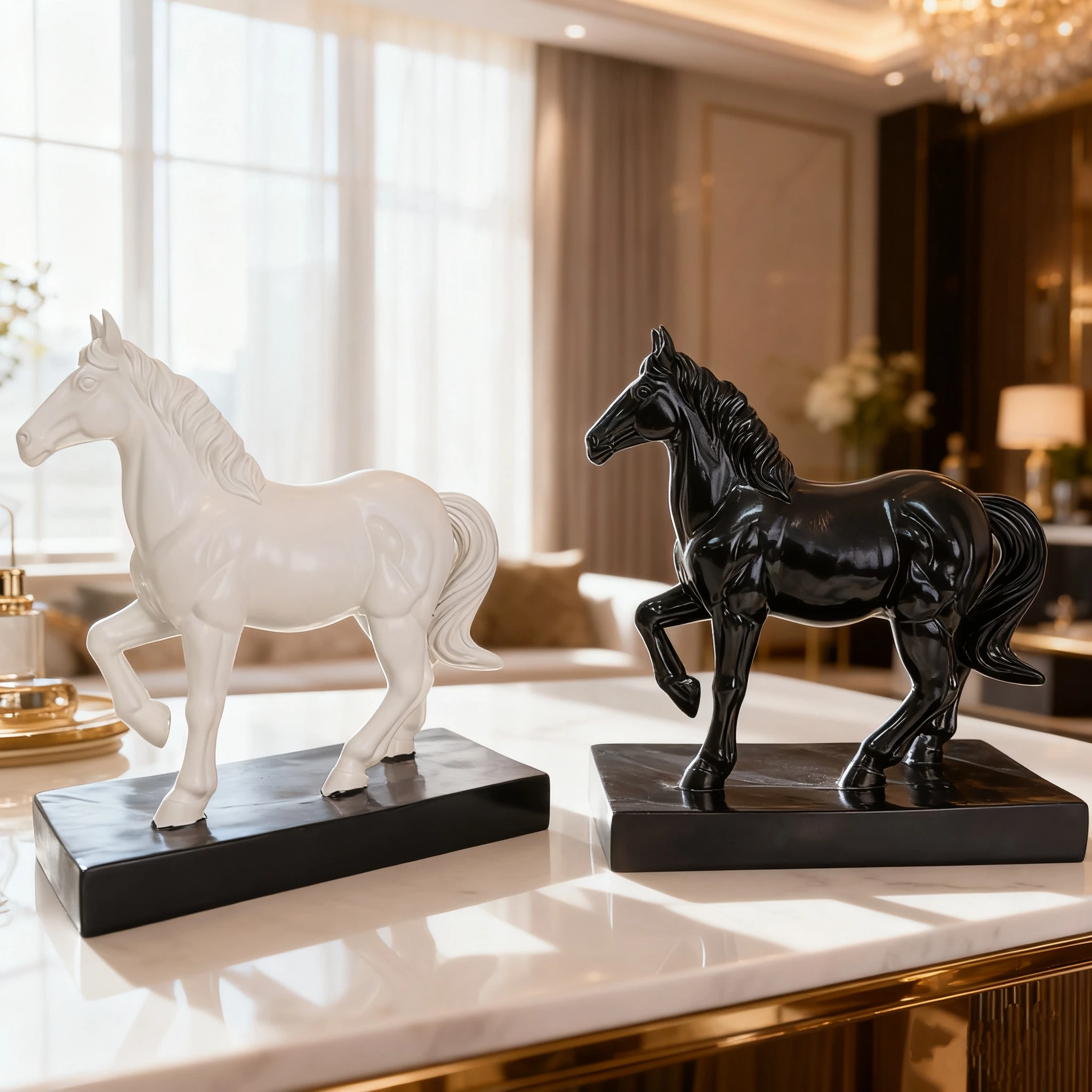 Fortune Horse Ornament, Wealth Horse for Success, Twelve Zodiac Home Decoration Crafts, Housewarming and Opening Gifts