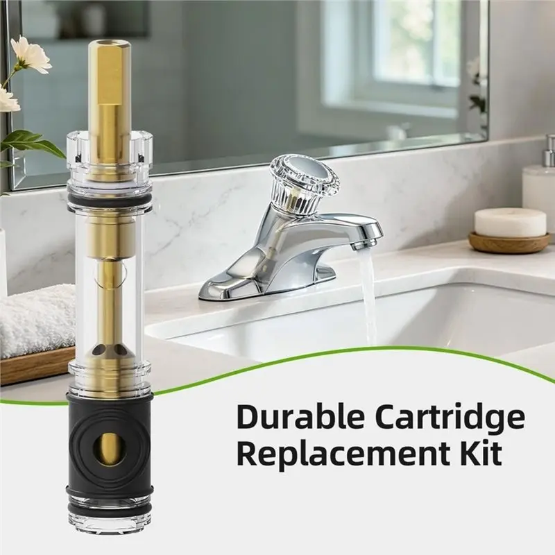 [NEWA76K!】 Replacement Cartridge Kit 1225 For Moen One Handle For Kitchen& Bathroom Faucet- Upgraded Version Works Push/Pull Sho