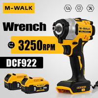406N.M Brushless Cordless Electric Impact Wrench Rechargeable Removal Screw Nut Wrench Power Tools For Dewalt 20V Battery Pin