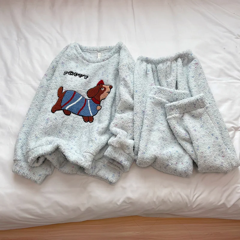 

Women's Clothing Pajamas Winter Thicken Keep Warm Suit At Home Outdoors Comfortable Sleep Ventilate Cute Exquisite Fashion