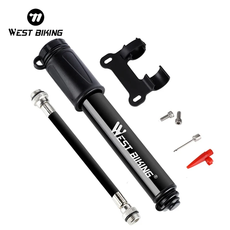 Portable MTB Bike Pump Mini Cycling Tire Inflator Hand Air Pump Scharder Presta Valve Mountain Road Bicycle Pump Accessories