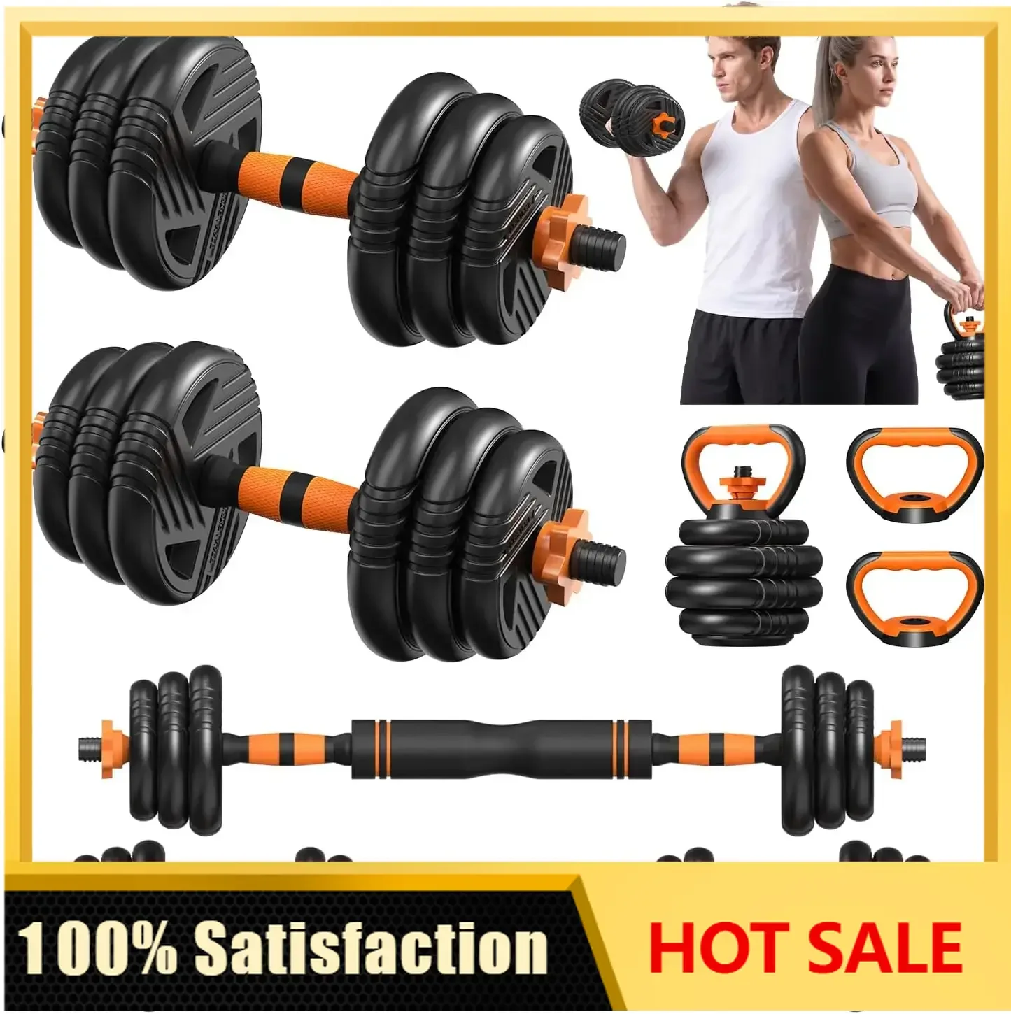 Adjustable Adjustable Dumbbell Set with Connector for Home Gym Workout | 33/44/66/88lbs 5 in 1 Free Weights Dumbbells Set, Weights Set - Aliexpress Deal
