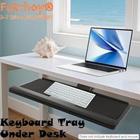 60 Degree Adjustable Ergonomic Mouse Platform with a Desktop Keyboard Tray, Perfect for Home and Office Use, with 360 ° Rotation