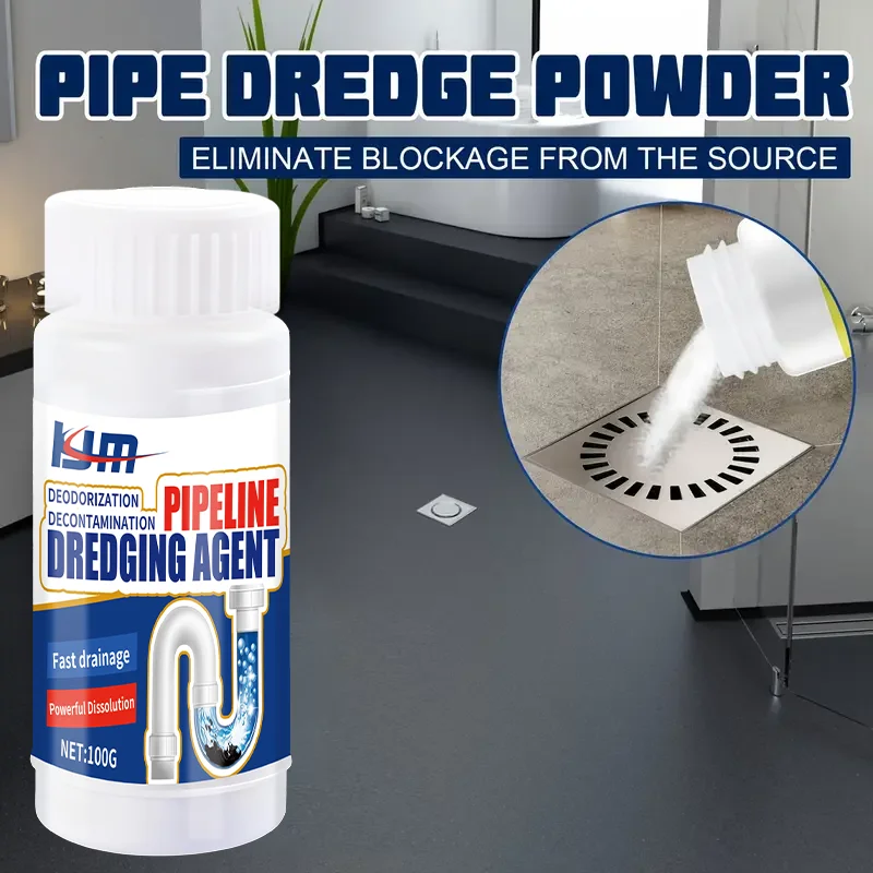 عامل تجريف الأنابيب 100 مل - فتح سريع، القضاء على الرائحة، تذويب الشحوم، آمن للمصارف والأنابيب، بيئيًا