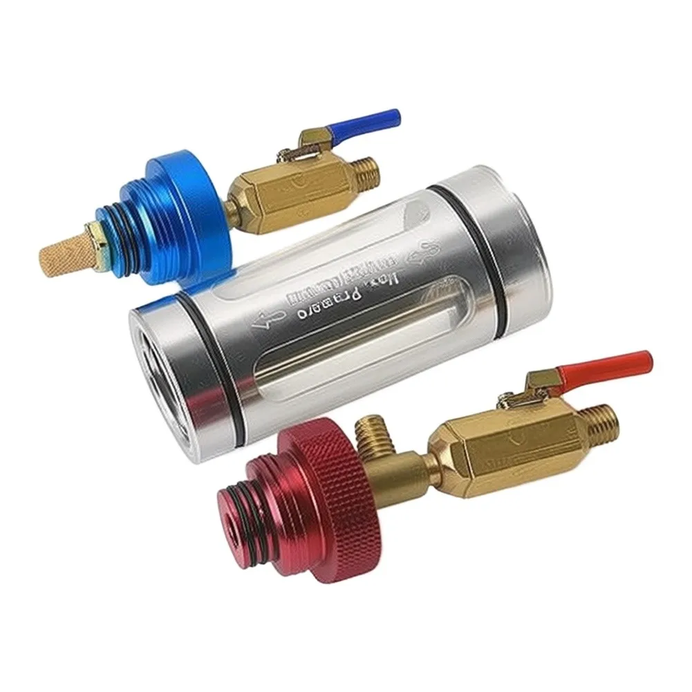 Automotive Air Conditioning Oil Filtration Tool Set for System Cleaning Oil Testing and Injection Without Disassembly