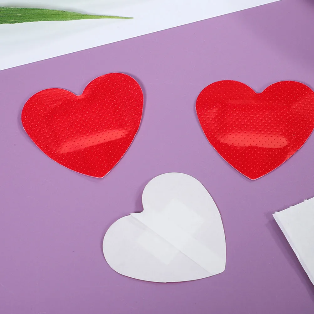 

20Pcs Heart Shaped Bandages Breathable Waterproof Cartoon Patches for Kids Valentine Care Kit Supplies Small Cute Skin