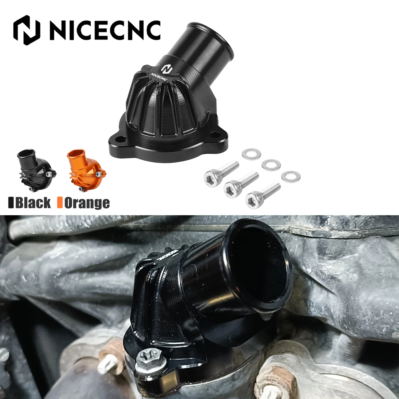 

For 2018-2024 KTM 790 890 Duke/R Adventure/R Thermostat Housing Water Pipe Connection Water Connection For Husqvarna Norden 901