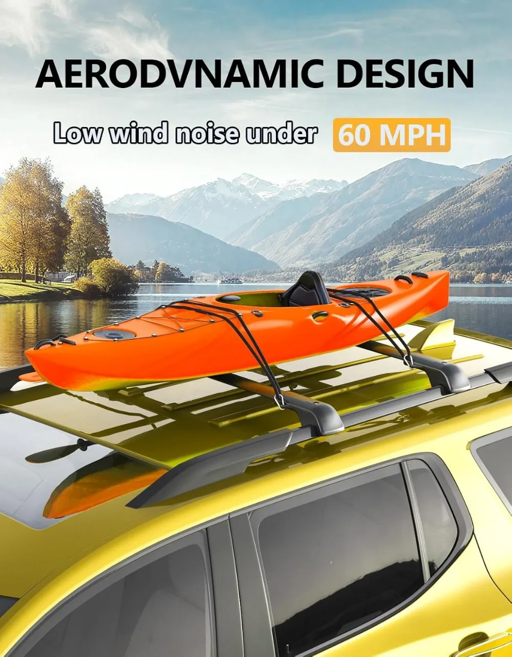 Barras cruzadas de portaequipajes con cerradura de 300 libras para Ford Explorer 2020-2026, portador de carga antirrobo de aluminio resistente