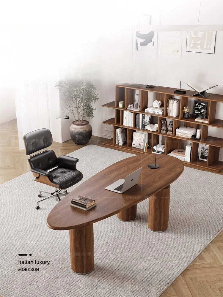 

Designer high sense desk oval computer desk writing living room desk