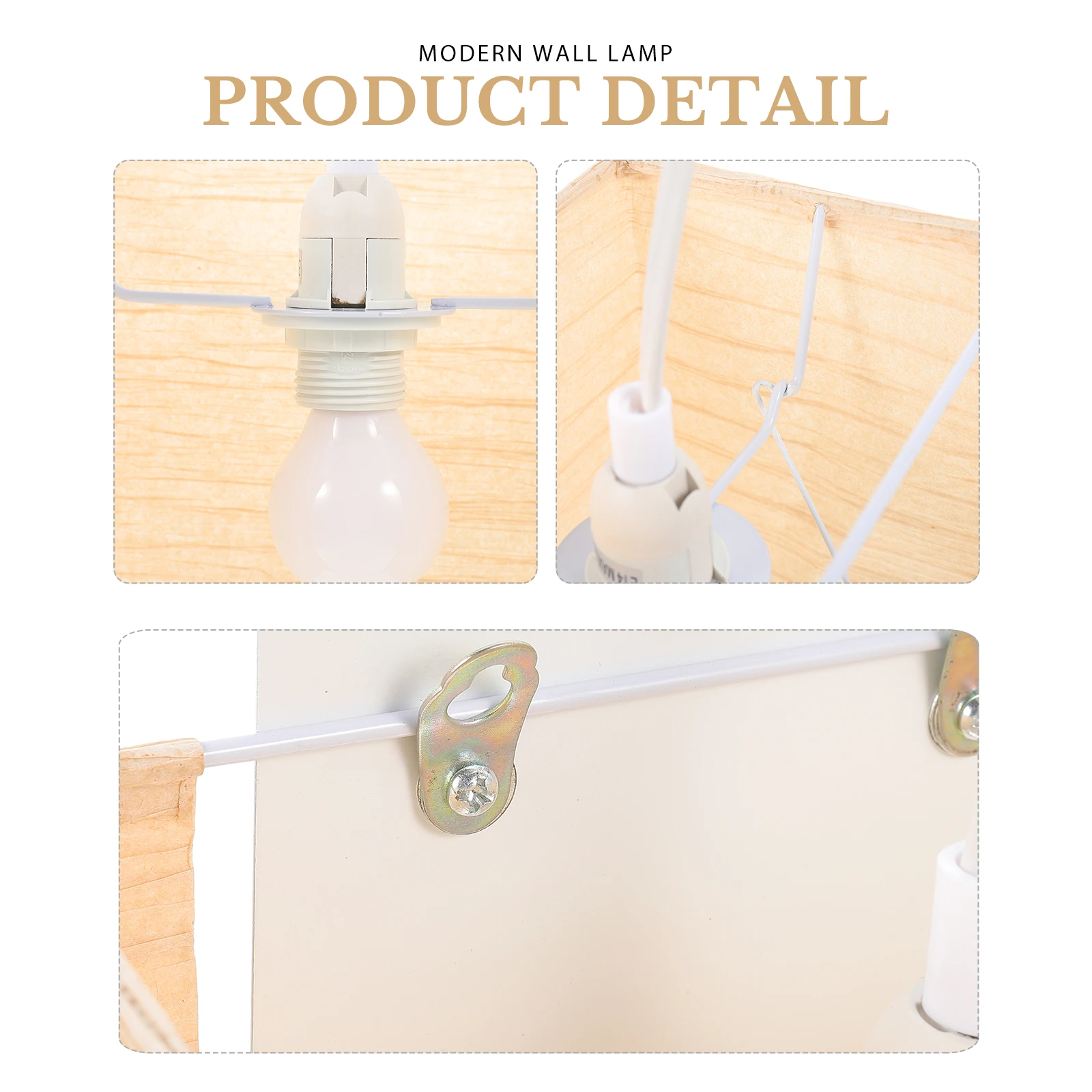 

Paper Wall Lamp Nordic Style Modern Hanging Light Portable Eu Plug Corridor Porch Bedroom Lamp Portable Paper Wall Light