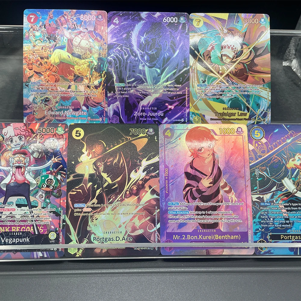 Carta Coleccionable de Anime Proxy OPCG, Mr.2.bon.kurei Bentham, Arte Alternativo EB01-061 ST13 011, Carta en Inglés con Acabado Brillante, Regalos para Niños