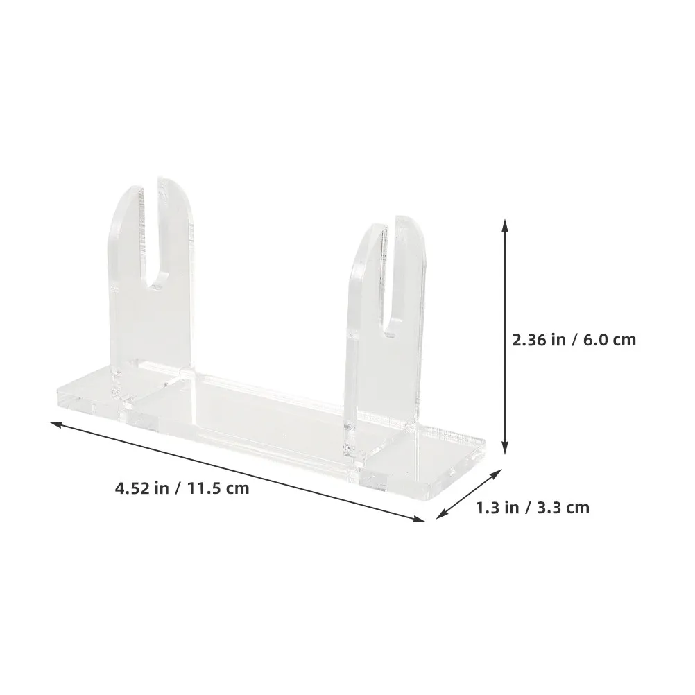 3Pcs Fan Display Stand Transparent Acrylic Fan Holder Stable Base Organizer Home Display Rack Japanese Swords Holder