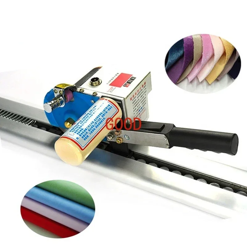 Round knife Rail-mounted cloth end cutter / Roller blinds cutting machine / Electric scissor fabric curtain cutter