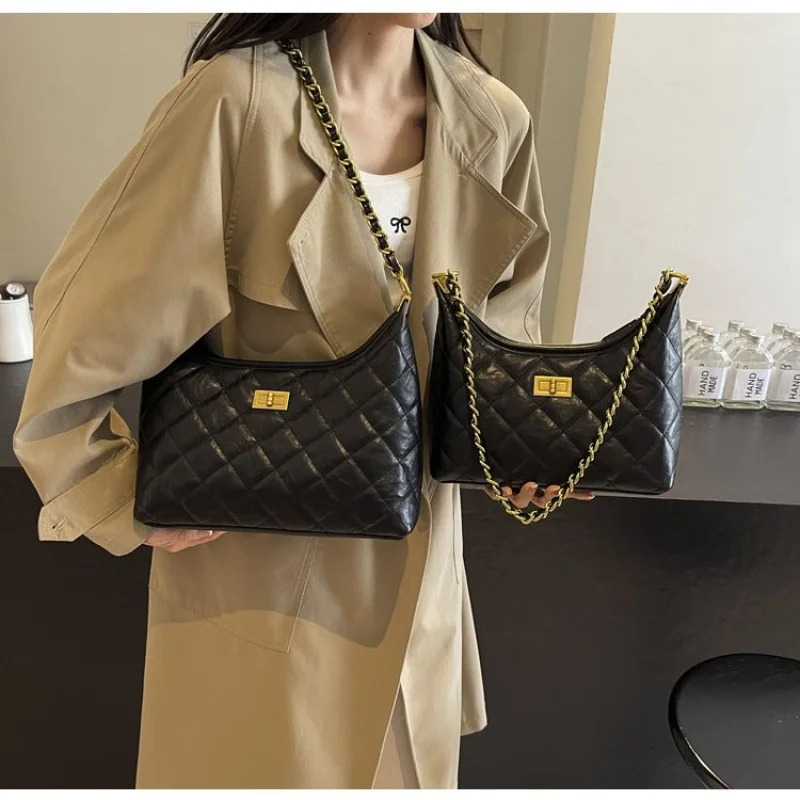 

Luxury Women's Crossbody Bag - Leather Vintage Bag, Classic Elegant High-End Handbag for Women, Fashion Shoulder Bag