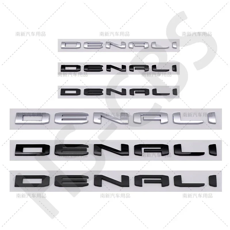 DENALI Car Stickers 3D ABS Rear Trunk Emblem Badge for GMC Sierra 2500 3500 Car Body Side Door Fender Stickers accessories