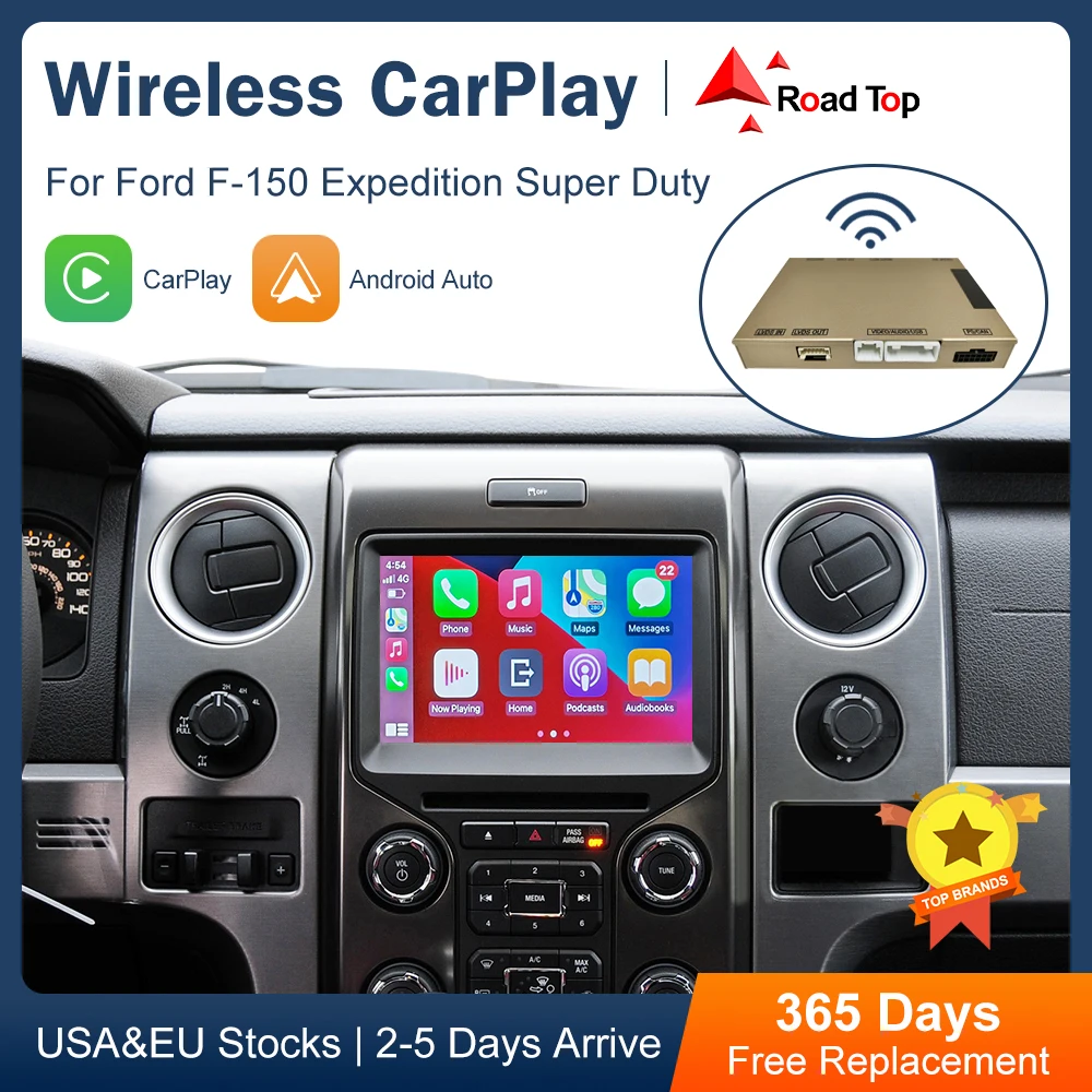 Wireless CarPlay for Ford Sync 2 F-150 Expedition Super Duty Accessories Android Auto Mirror Link AirPlay Car Play Functions