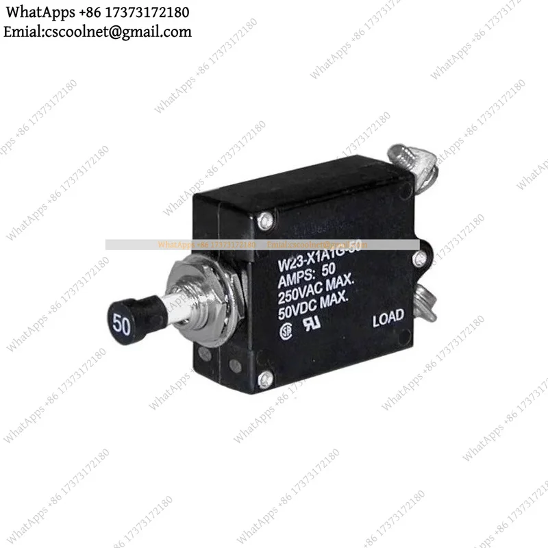 k3 1Pcs W23-X1A1G-50 Thermal Circuit Breaker 50A 250V Toggle Switch Universal Replacement Parts