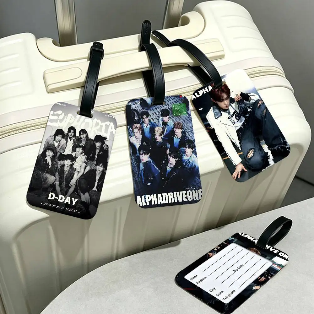 Singing and dancing group A-Alpha D-Drive One Anti lost Luggage Marker PVC Information Card Sleeve Portable Baggage Tag