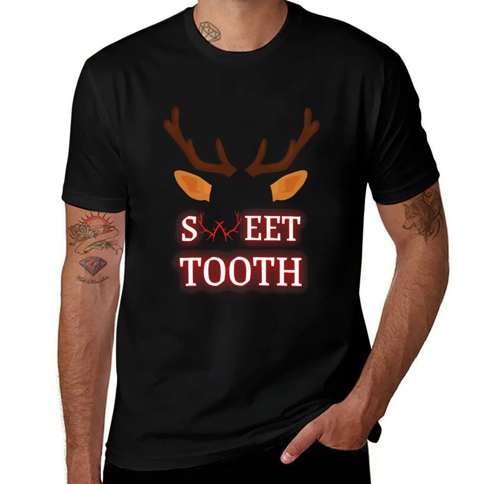 Sweet Tooth Netflix T-Shirt Simple Graphic Design T-Shirt
